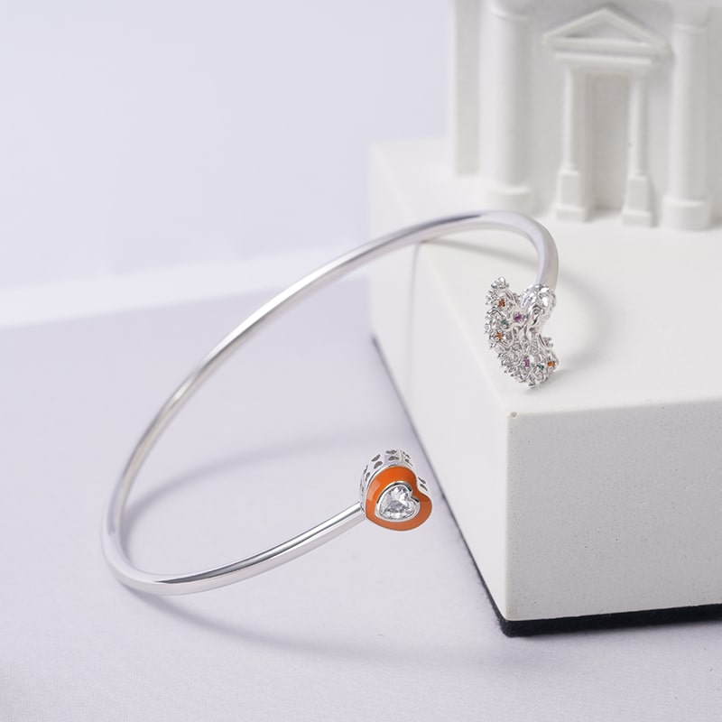 Gnoce Tree of Life Open Bracelet Platinum-plated Silver Blend_3
