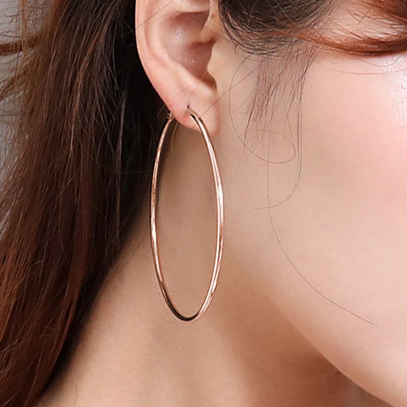 Multi-color Exaggerated Creative Hoop Earrings_3
