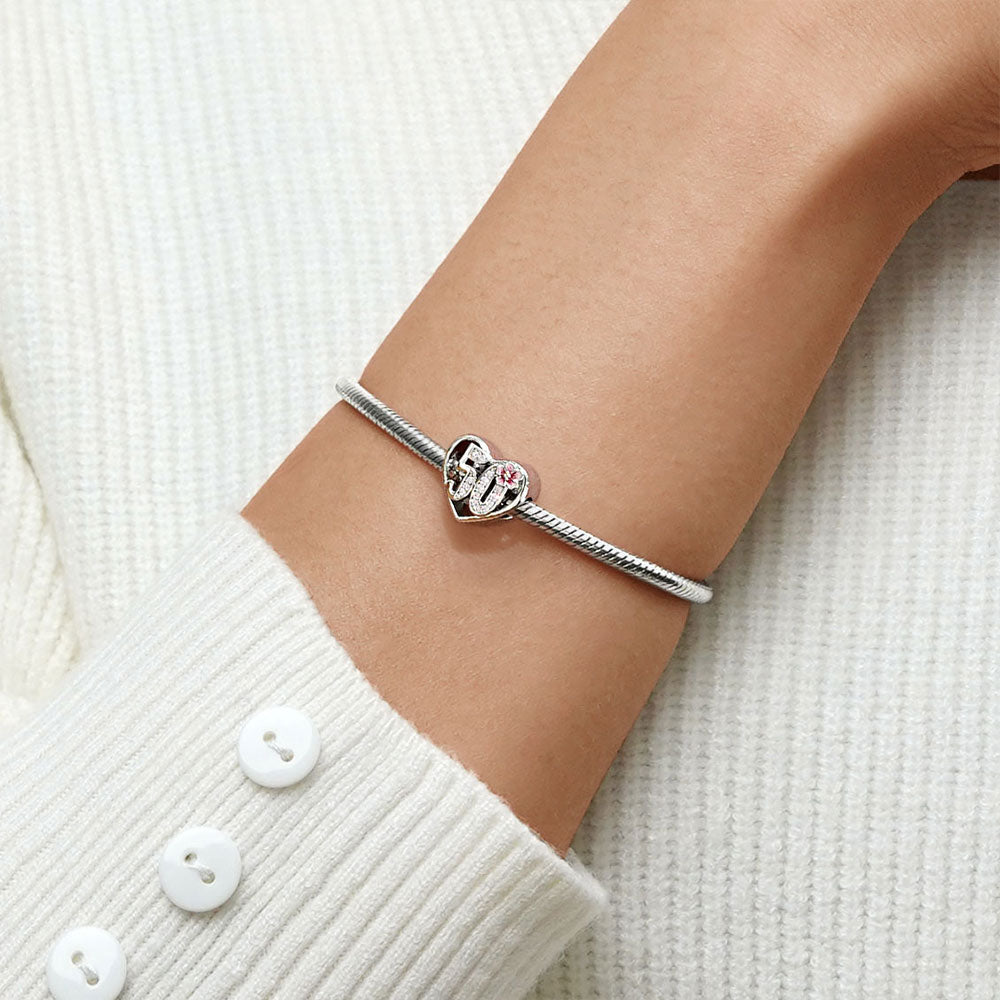 Gnoce Fabulous 50th Birthday Heart Charm_5