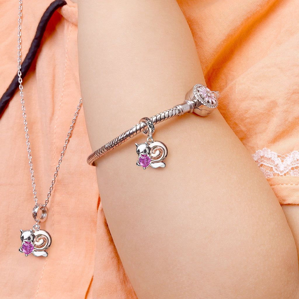 Gnoce Snails Embraces Heart Gem Charm_5