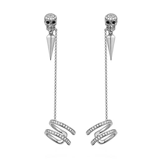 Skull Ear Cuffs Sterling Silver_1
