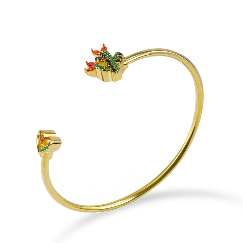Gnoce Blooming Cactus Bangle Bracelet_2