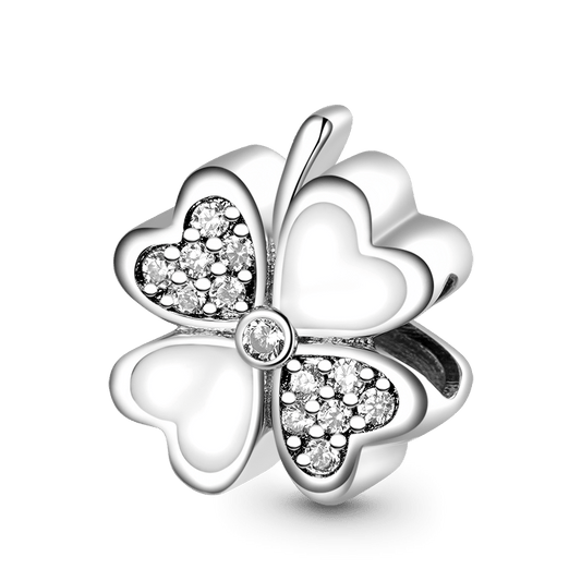Gnoce Lucky Four-leaf Clove Engravable Charm_1