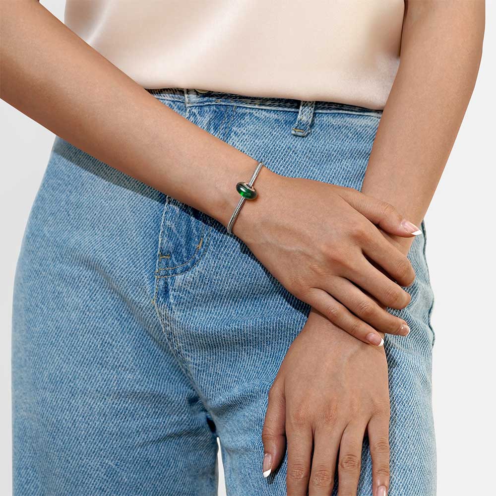 Emerald Jade Charm Bead 925 Sterling Silver Heart Hole_4