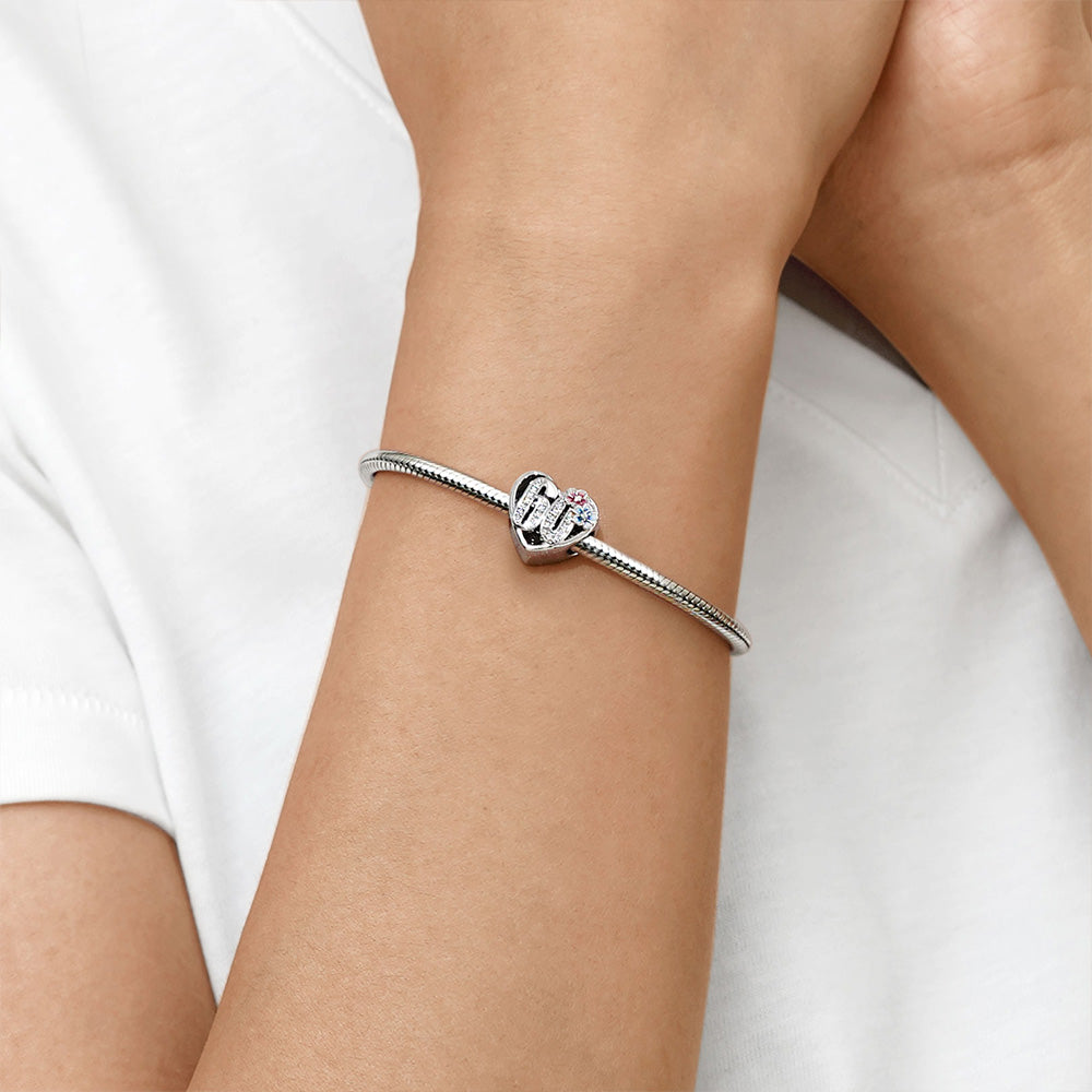 Gnoce Celebration 60th Birthday Heart Charm_5