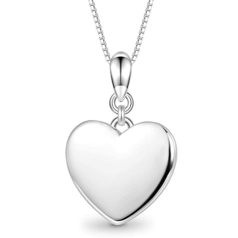 Gnoce Queen of My Heart Necklace Platinum-plated Silver Blend_2