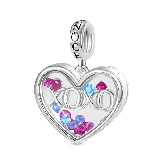 Gnoce Sweet XOXO Heart Pendant Dangle Charm_1