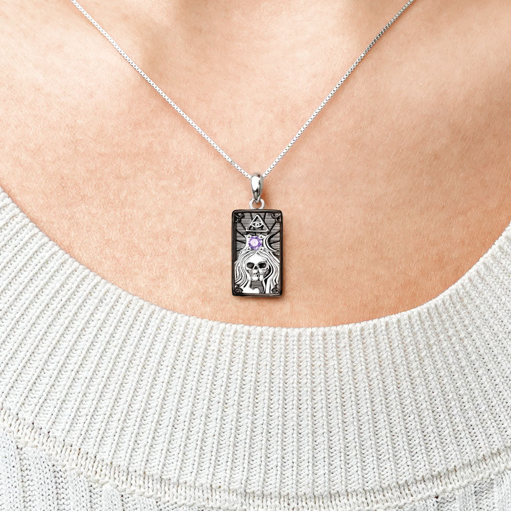 Gnoce "the High Priestess" Tarot Necklace_5