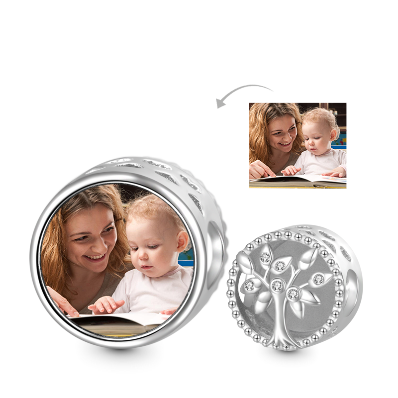 Gnoce Family Tree Personalized Photo Charm_1