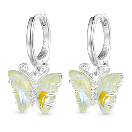 Gnoce Fantasy Butterfly Leverback Dangle Earrings_1