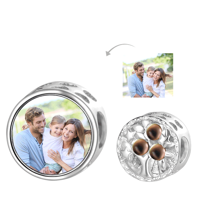 Gnoce Family Tree Personalized Photo Mood Charm_1
