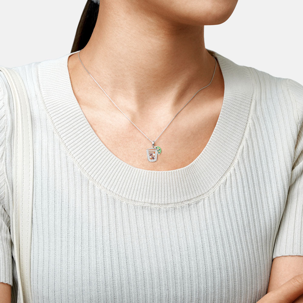 Gnoce Ice Cube Lemon Drink Necklace_3