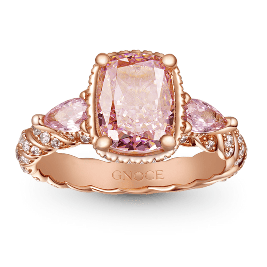 Gnoce Pink Square-cut Promise Ring_1