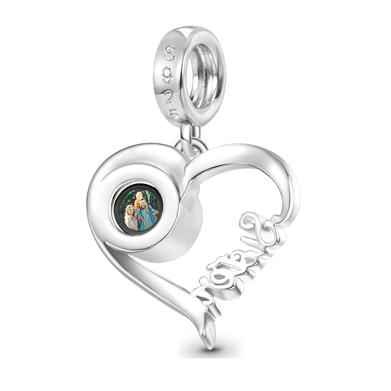 Gnoce Projection Sister Love Personalized Photo Pendant Dangle Charm_4