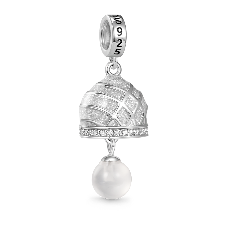 Gnoce Silver Bell Pendant Dangle Charm_2