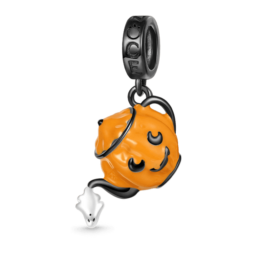 Gnoce Halloween Pumpkin Coffee Pot Pendant Dangle Charm_1