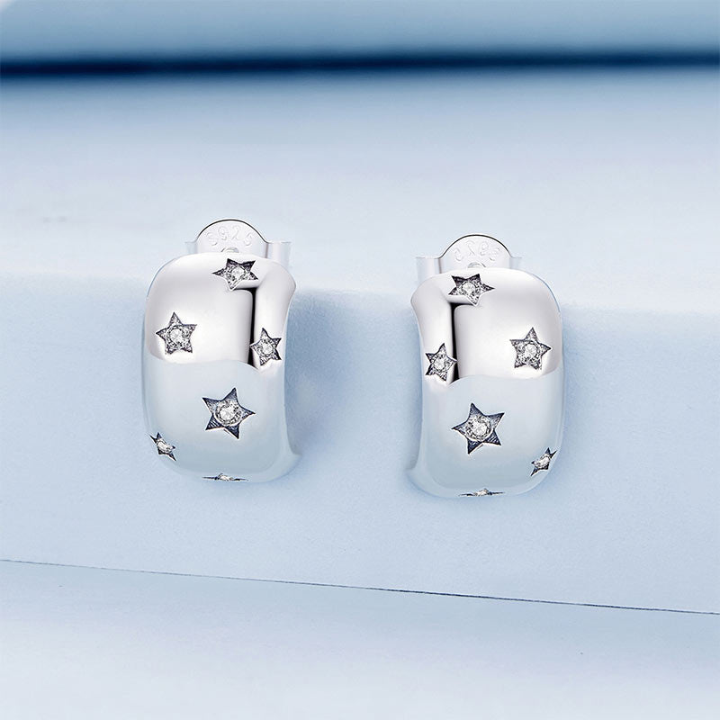 Gnoce Sparkling Star Earrings_2