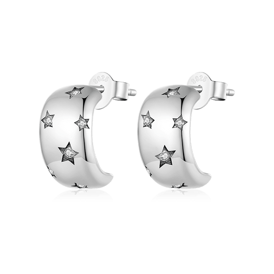 Gnoce Sparkling Star Earrings_1