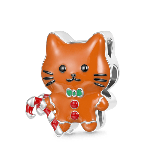 Gnoce Gingerbread Cat Personalized Charm_1