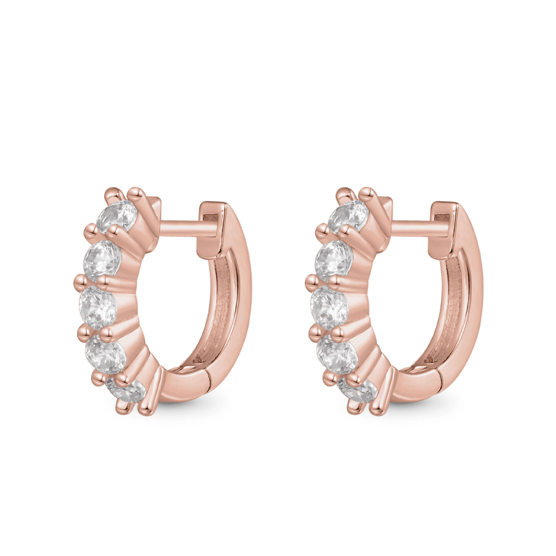 Gnoce Diamond Huggie Stud Earrings_3