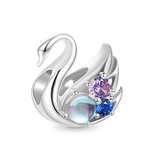 Gnoce MoonStone Swan Charm_1