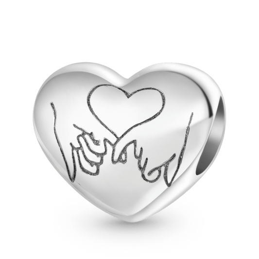 Gnoce "Friends Are Family We Choose" Love Heart Charm_1