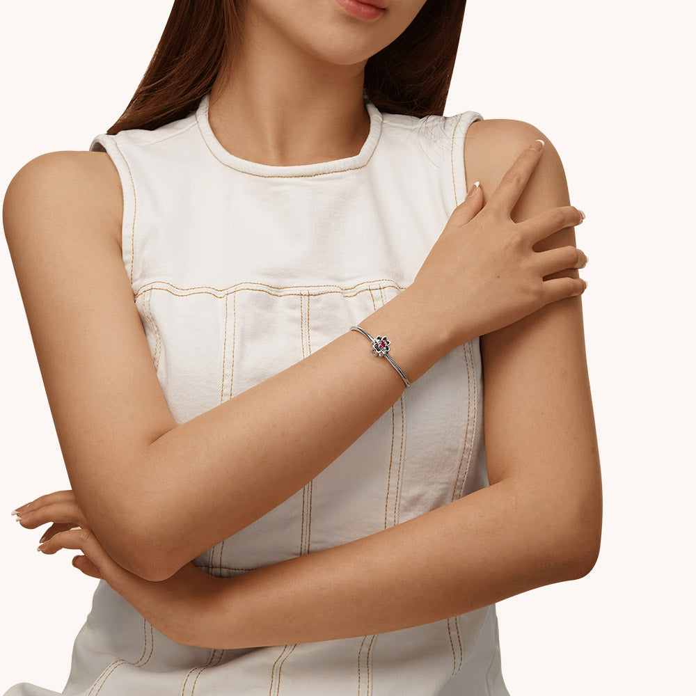 Gnoce Embrace Rose Red Love Crown Charm_3