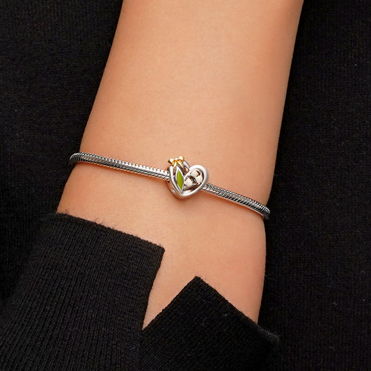 Gnoce Lily of the Valley Heart Engravable Name Charm_3