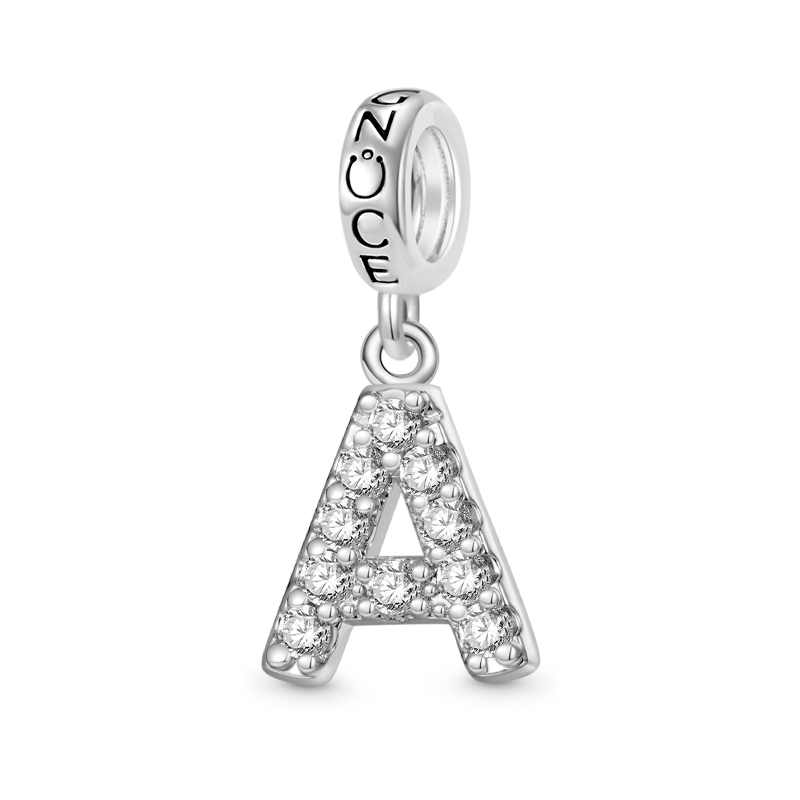 Gnoce Engravable Initial Birthstone Gift Pendant Dangle Charm_2