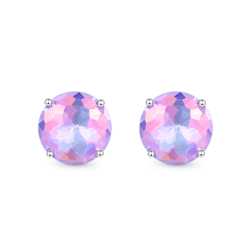Gnoce Colorful Round Stud Earrings_2
