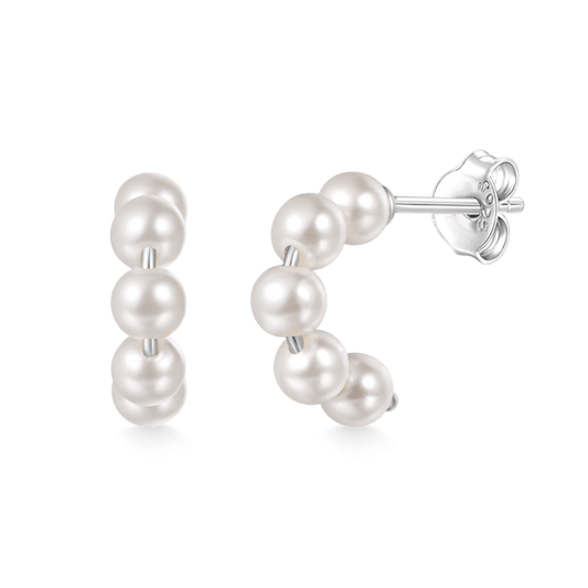 Gnoce Pearl Open Hoop Earrings_1