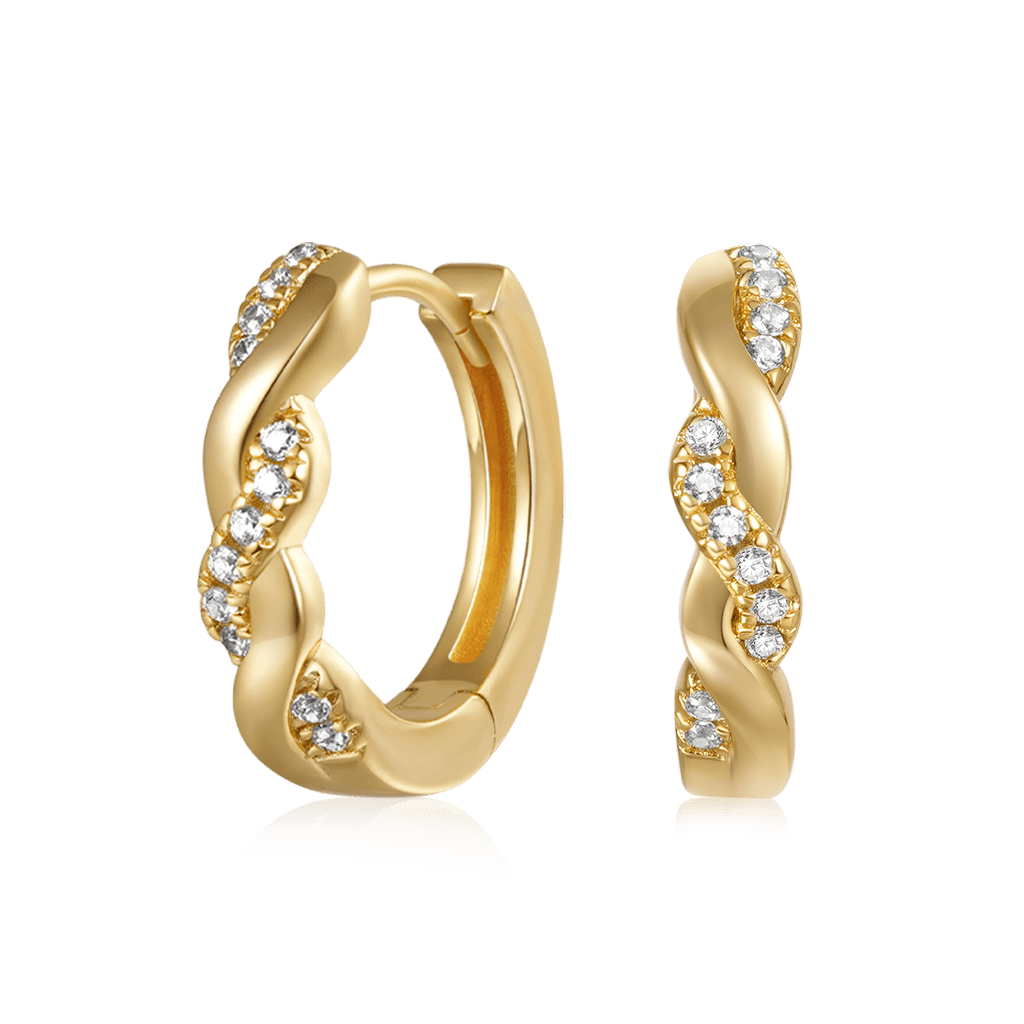 Gnoce Twisted Interwoven Hoops Earrings_1