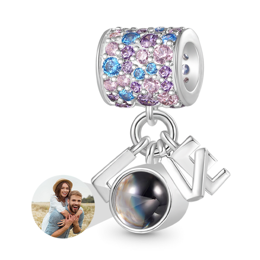 Gnoce LOVE Projection Personalized Photo Charm_1