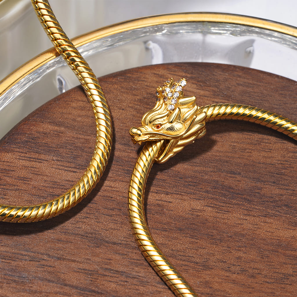 Gnoce Chinese Dragon Head Beard Charm_3