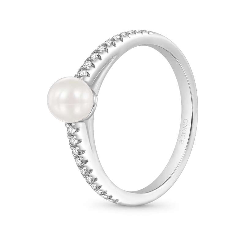 Gnoce Pearl Solitaire Ring_2