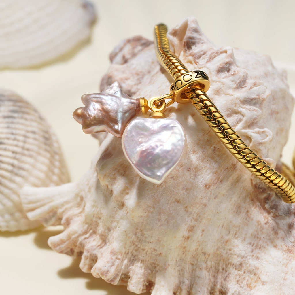 Gnoce Ocean Love Star Pearl Pendant Dangle Charm_3