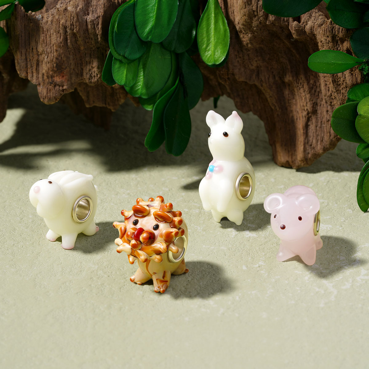 Gnoce Lion Murano Glass Charm_3