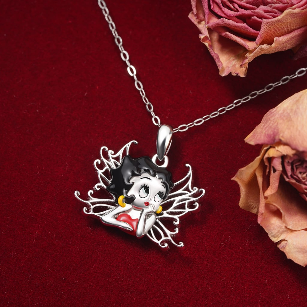 Gnoce Betty Boop Wings Necklace_3