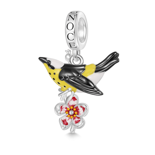 Gnoce Black Oriolus Chinensis Pendant Dangle Charm_1