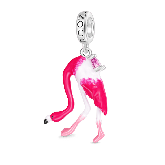 Gnoce American Flamingo Pendant Dangle Charm_1
