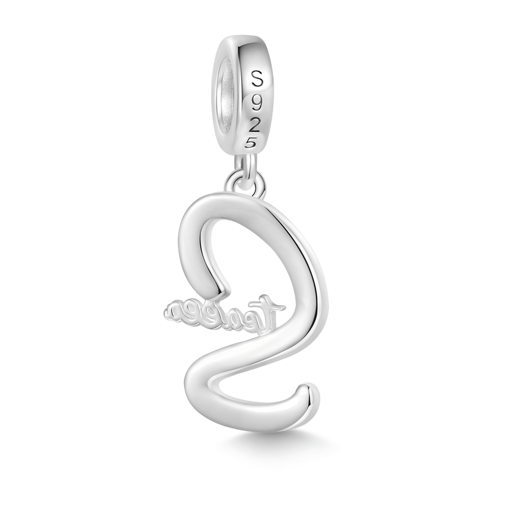 Gnoce Engravable Name Birthstone Pendant Dangle Charm_3