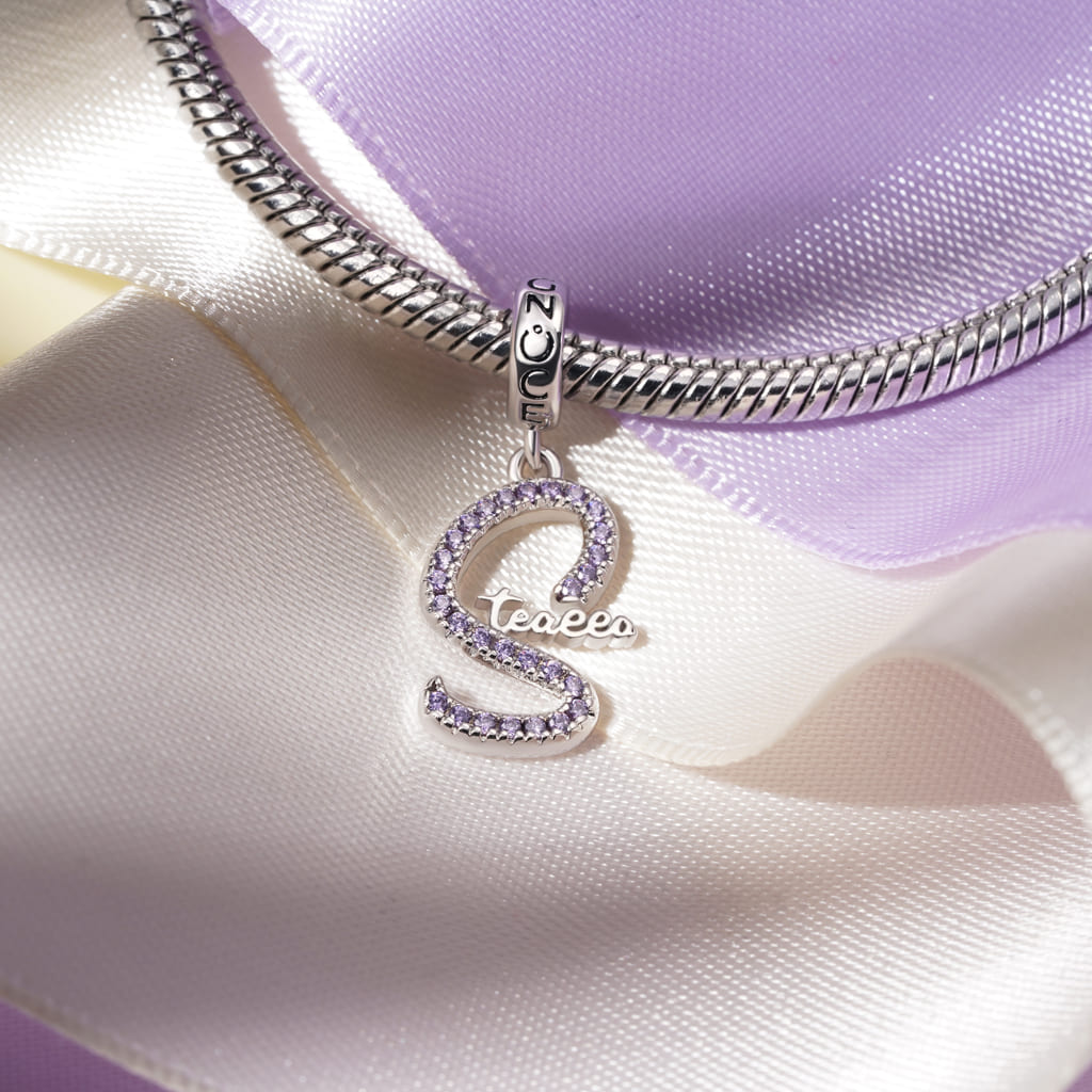 Gnoce Engravable Name Birthstone Pendant Dangle Charm_4