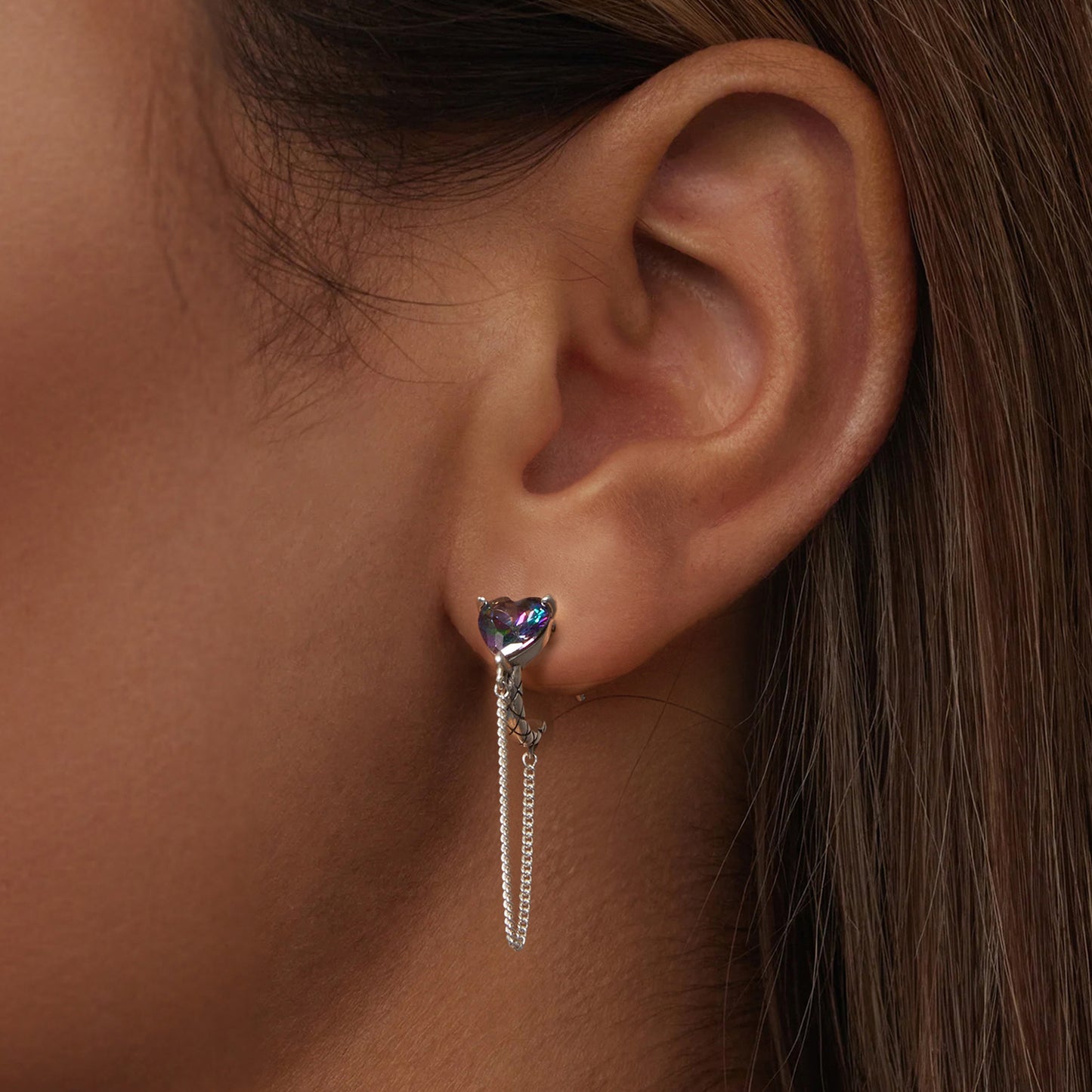 Gnoce Vintage Heart Stud Earrings_4