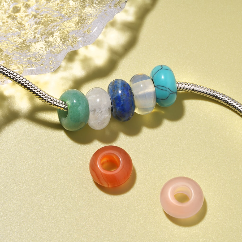 Gnoce Turquoise Circle Large Hole Charm_2