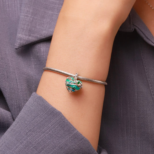 Gnoce Heart Solar System Wireless LED Glow Uranus Pendant Dangle Charm_8