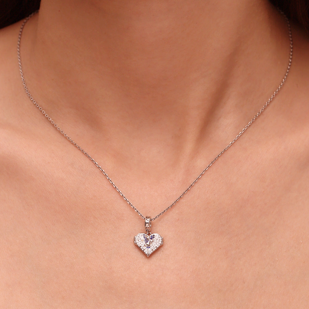 Gnoce Openable Heart Wings Engravable Pendant Dangle Charm_6