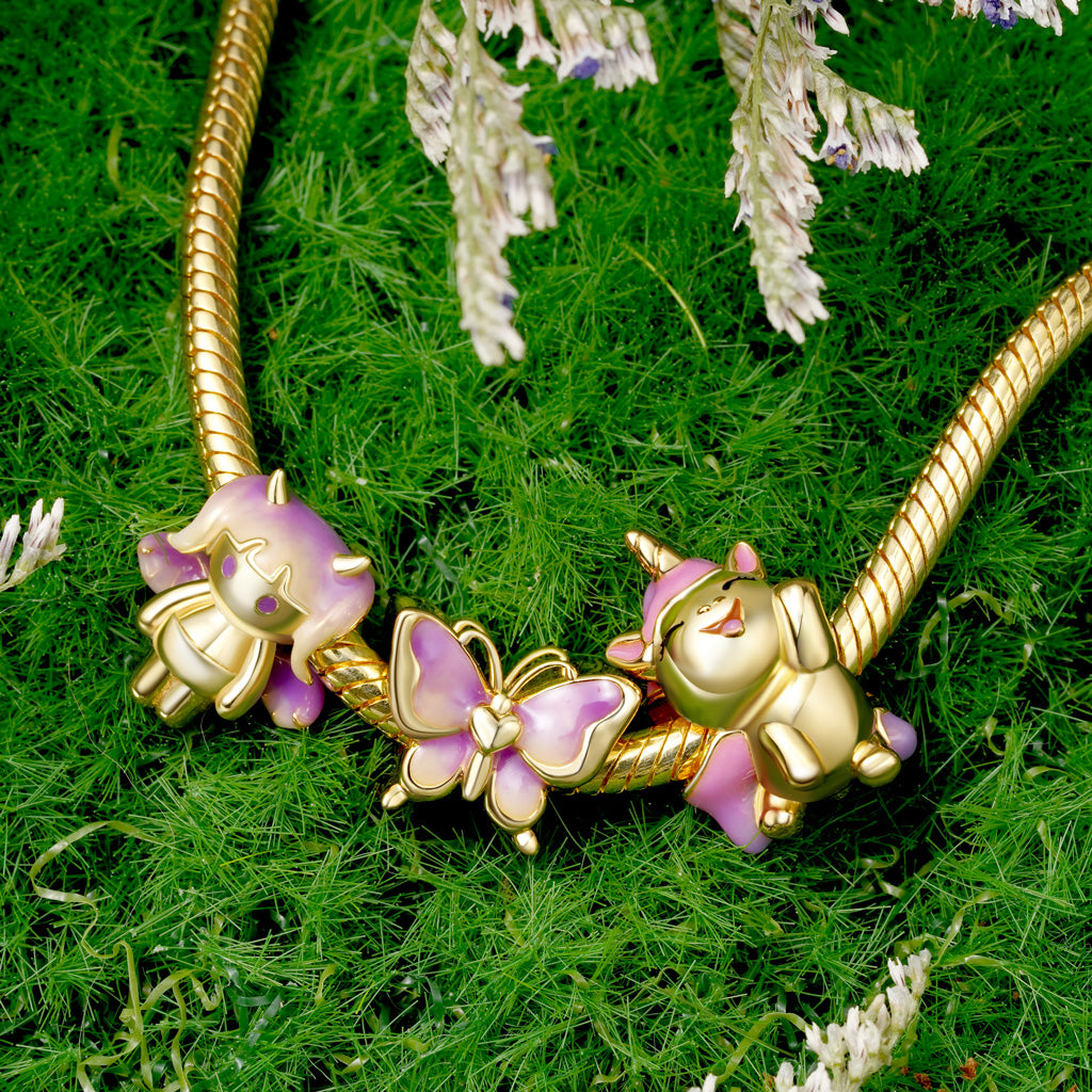 Gnoce Gradient Purple Butterfly Charm_3