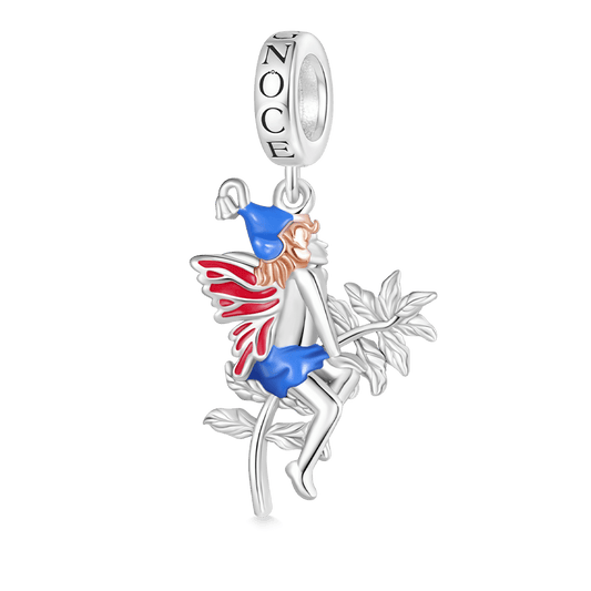 Gnoce Red Wings Fairy Puck Pendant Dangle Charm_1