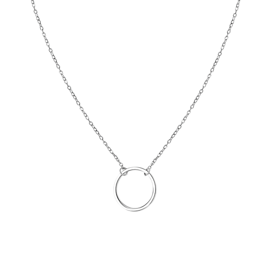 Gnoce Simple Circle Link Necklace_1