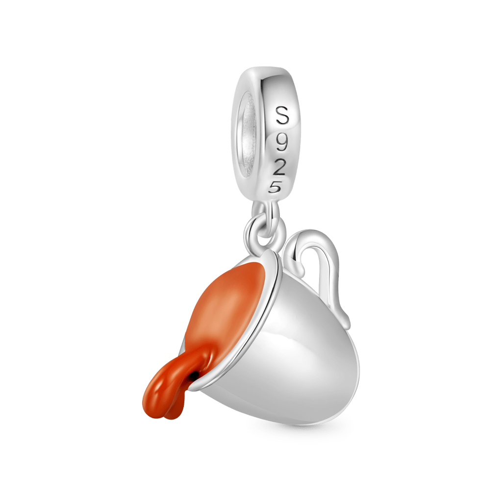 Gnoce BUT FIRST, Coffee Spilled Charm Platinum-plated Silver Blend_2